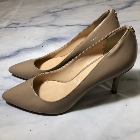 Cole Haan Grand OS Nude Patent Leather Heels Pumps - Picture 6 of 8